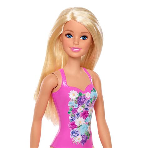 barbie doll swimming suit|barbie beach doll pink swimsuit.